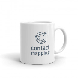 Contact Mapping - White Glossy Mug